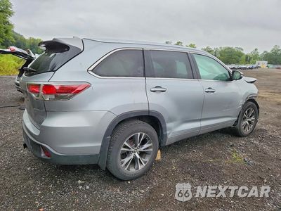 Trzecie zdjęcie samochodu z tyłu: 2016 TOYOTA HIGHLANDER XLE VIN:5TDJKRFH6GS315537 - miniatura