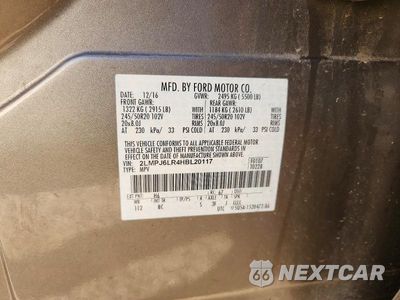 Zdjęcie 12 z 12 samochodu: 2017 LINCOLN MKX RESERVE VIN:2LMPJ6LR4HBL20117 - miniatura