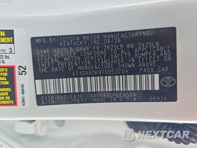 Zdjęcie 12 z 12 samochodu: 2026 TOYOTA CAMRY SE VIN:4T1DAACK9TU353704 - miniatura