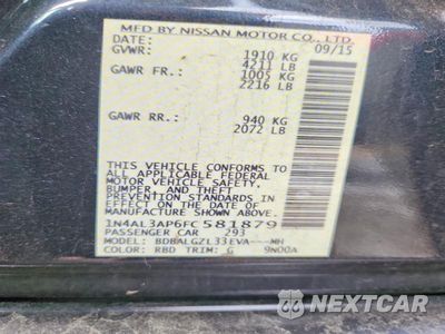 Zdjęcie 12 z 12 samochodu: 2015 NISSAN ALTIMA 2.5 S VIN:1N4AL3AP6FC581879 - miniatura