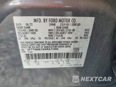 Zdjęcie 12 z 12 samochodu: 2022 FORD MAVERICK XL VIN:3FTTW8E3XNRA73462 - miniatura