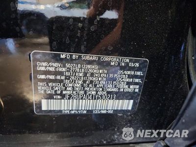 Zdjęcie 13 z 13 samochodu: 2026 SUBARU OUTBACK PREMIUM VIN:JF2BUPAD4TY530213 - miniatura