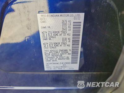 Zdjęcie 13 z 13 samochodu: 2022 NISSAN PATHFINDER SV VIN:5N1DR3BBXNC241900 - miniatura