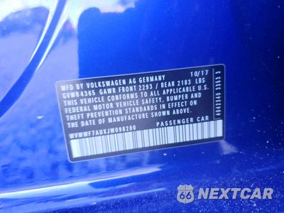 Zdjęcie 12 z 12 samochodu: 2018 VOLKSWAGEN GOLF R VIN:WVWWF7AUXJW098200 - miniatura