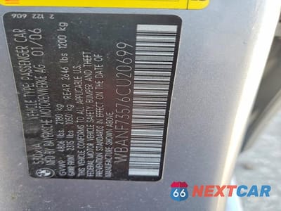Zdjęcie 12 z 12 samochodu: 2006 BMW 530 XI VIN:WBANF73576CU20699 - miniatura