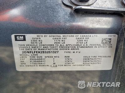 Zdjęcie 13 z 13 samochodu: 2014 CHEVROLET EQUINOX LT VIN:2GNFLFEK2E6261327 - miniatura