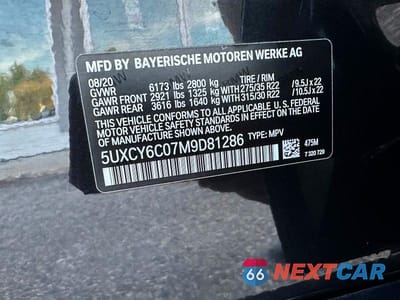 Zdjęcie 10 z 12 samochodu: 2021 BMW X6 XDRIVE40I VIN:5UXCY6C07M9D81286 - miniatura