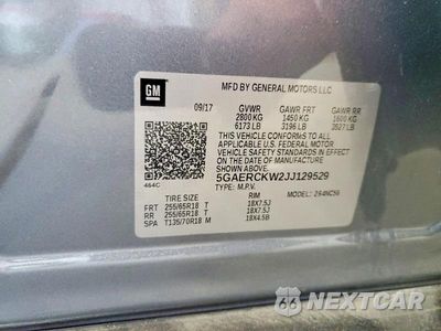 Zdjęcie 13 z 13 samochodu: 2018 BUICK ENCLAVE PREMIUM VIN:5GAERCKW2JJ129529 - miniatura