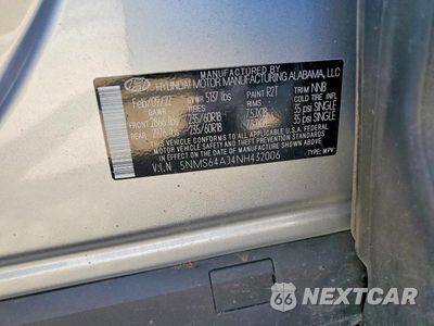 Zdjęcie 12 z 12 samochodu: 2022 HYUNDAI SANTA FE XRT VIN:5NMS64AJ4NH432006 - miniatura