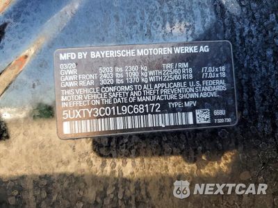 Zdjęcie 13 z 13 samochodu: 2020 BMW X3 SDRIVE30I VIN:5UXTY3C01L9C68172 - miniatura