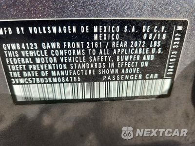 Zdjęcie 13 z 13 samochodu: 2019 VOLKSWAGEN JETTA S VIN:3VWC57BU3KM084755 - miniatura