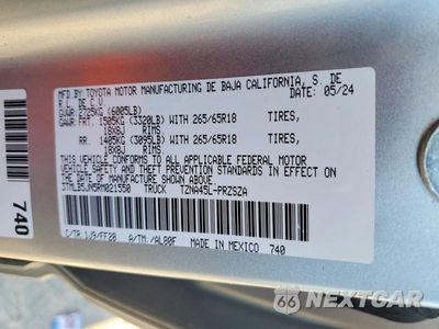 Zdjęcie 12 z 12 samochodu: 2024 TOYOTA TACOMA SR5 VIN:3TMLB5JN5RM021550 - miniatura