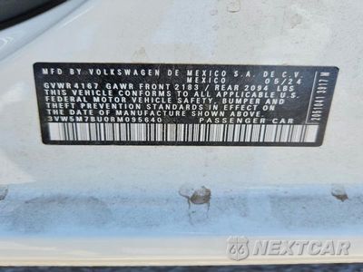Zdjęcie 12 z 12 samochodu: 2024 VOLKSWAGEN JETTA S VIN:3VW5M7BU0RM095640 - miniatura