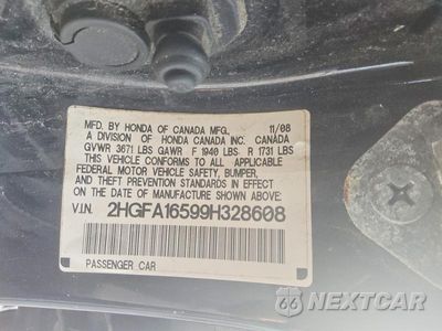 Zdjęcie 12 z 13 samochodu: 2009 HONDA CIVIC LX VIN:2HGFA16599H328608 - miniatura
