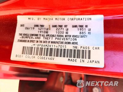 Zdjęcie 13 z 13 samochodu: 2019 MAZDA 3 SELECT VIN:JM1BPBAM2K1147015 - miniatura