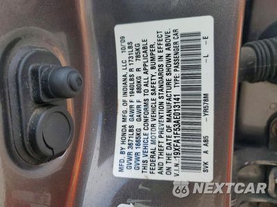 Zdjęcie 12 z 12 samochodu: 2010 HONDA CIVIC LX VIN:19XFA1F53AE013141 - miniatura