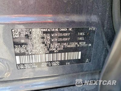 Zdjęcie 13 z 13 samochodu: 2020 TOYOTA RAV4 XLE VIN:2T3W1RFV7LW071582 - miniatura