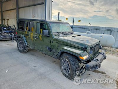 Czwarte zdjęcie samochodu z boku: 2021 JEEP WRANGLER UNLIMITED SPORT VIN:1C4HJXDGXMW711417 - miniatura