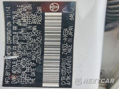 Zdjęcie 12 z 12 samochodu: 2015 TOYOTA PRIUS THREE VIN:JTDKN3DU7F0425197 - miniatura