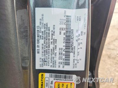 Zdjęcie 12 z 12 samochodu: 2020 FORD FUSION TITANIUM VIN:3FA6P0SU1LR255949 - miniatura