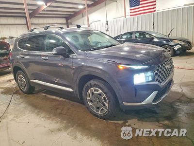 Czwarte zdjęcie samochodu z boku: 2021 HYUNDAI SANTA FE BLUE VIN:KM8S2DA16MU013282 - miniatura
