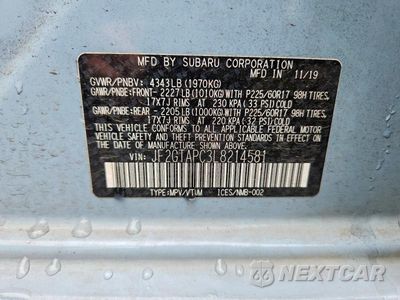 Zdjęcie 12 z 12 samochodu: 2020 SUBARU CROSSTREK PREMIUM VIN:JF2GTAPC3L8214581 - miniatura