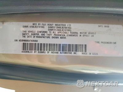Zdjęcie 13 z 13 samochodu: 2004 SUBARU LEG 2.5GT LTD VIN:4S3BH806547609456 - miniatura
