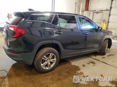 Trzecie zdjęcie samochodu z tyłu: 2022 GMC TERRAIN SLE VIN:3GKALTEV8NL232197 - miniatura