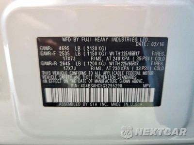 Zdjęcie 13 z 13 samochodu: 2016 SUBARU OUTBACK 2.5I PREMIUM VIN:4S4BSAHC5G3295298 - miniatura
