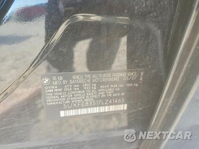 Zdjęcie 13 z 13 samochodu: 2007 BMW X5 4.8I VIN:5UXFE83517LZ41465 - miniatura