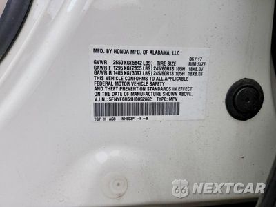 Zdjęcie 13 z 13 samochodu: 2017 HONDA PILOT EXL VIN:5FNYF6H61HB052862 - miniatura