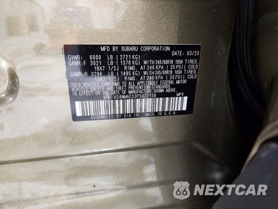 Zdjęcie 13 z 13 samochodu: 2023 SUBARU ASCENT PREMIUM VIN:4S4WMAED3P3427158 - miniatura