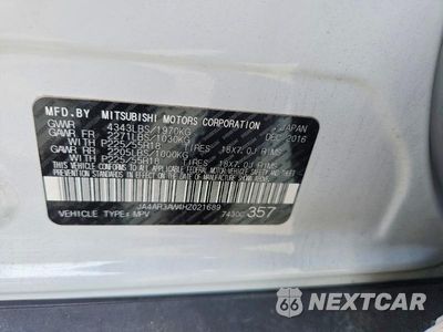Zdjęcie 12 z 12 samochodu: 2017 MITSUBISHI OUTLANDER SPORT ES VIN:JA4AR3AW4HZ021689 - miniatura