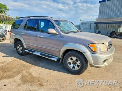 Czwarte zdjęcie samochodu z boku: 2001 TOYOTA SEQUOIA SR5 VIN:5TDZT34A71S006329 - miniatura