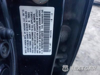 Zdjęcie 12 z 12 samochodu: 2015 HONDA CIVIC LX VIN:19XFB2F5XFE102070 - miniatura