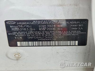 Zdjęcie 12 z 12 samochodu: 2017 HYUNDAI ELANTRA SE VIN:5NPD84LF5HH076961 - miniatura