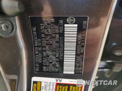 Zdjęcie 12 z 12 samochodu: 2020 TOYOTA AVALON XLE VIN:4T1A21FB3LU014111 - miniatura