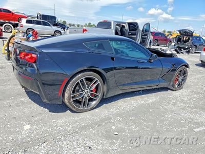Trzecie zdjęcie samochodu z tyłu: 2019 CHEVROLET CORVETTE STINGRAY 1LT VIN:1G1YB2D72K5120820 - miniatura