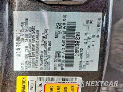Zdjęcie 13 z 13 samochodu: 2016 FORD FUSION SE VIN:3FA6P0HD8GR332488 - miniatura
