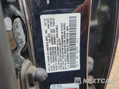 Zdjęcie 12 z 12 samochodu: 2013 HONDA CR-V EXL VIN:5J6RM4H74DL017466 - miniatura