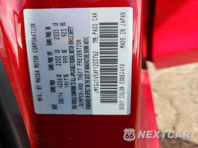 Zdjęcie 12 z 12 samochodu: 2015 MAZDA 6 TOURING VIN:JM1GJ1V5XF1203762 - miniatura
