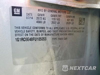 Zdjęcie 12 z 12 samochodu: 2015 CHEVROLET VOLT VIN:1G1RC6E48FU105053 - miniatura