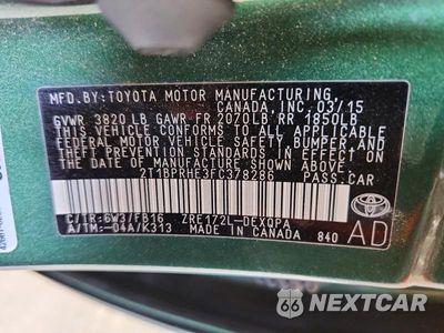 Zdjęcie 13 z 13 samochodu: 2015 TOYOTA COROLLA LE ECO VIN:2T1BPRHE3FC378286 - miniatura