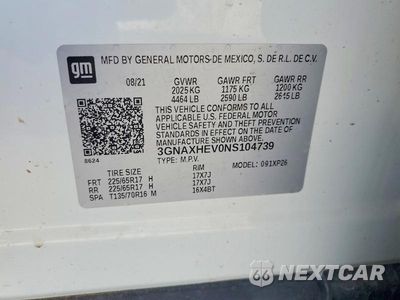 Zdjęcie 13 z 13 samochodu: 2022 CHEVROLET EQUINOX LS VIN:3GNAXHEV0NS104739 - miniatura