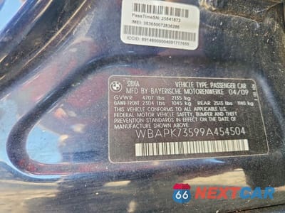 Zdjęcie 12 z 12 samochodu: 2009 BMW 328 XI VIN:WBAPK73599A454504 - miniatura