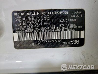 Zdjęcie 14 z 14 samochodu: 2018 MITSUBISHI ECLIPSE CROSS SE VIN:JA4AT5AAXJZ070435 - miniatura