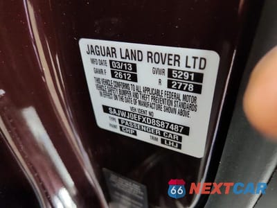 Zdjęcie 12 z 12 samochodu: 2013 JAGUAR XF VIN:SAJWJ0EFXD8S87487 - miniatura