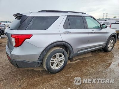 Trzecie zdjęcie samochodu z tyłu: 2020 FORD EXPLORER XLT VIN:1FMSK8DH2LGD14208 - miniatura
