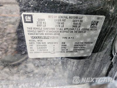 Zdjęcie 13 z 13 samochodu: 2018 GMC ACADIA DENALI VIN:1GKKNXLS0JZ113111 - miniatura