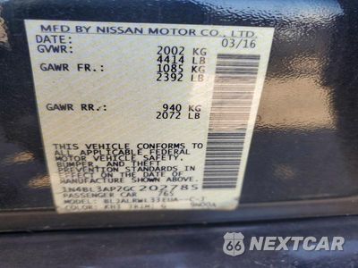 Zdjęcie 12 z 12 samochodu: 2016 NISSAN ALTIMA 3.5 SL VIN:1N4BL3AP2GC202785 - miniatura